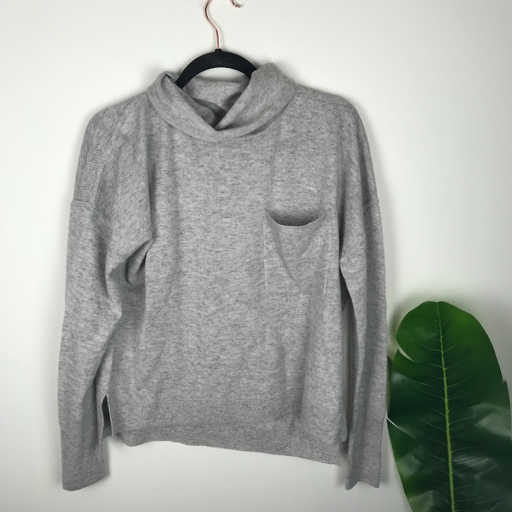 Vineyard Vines Gray Cowl Neck Sweater